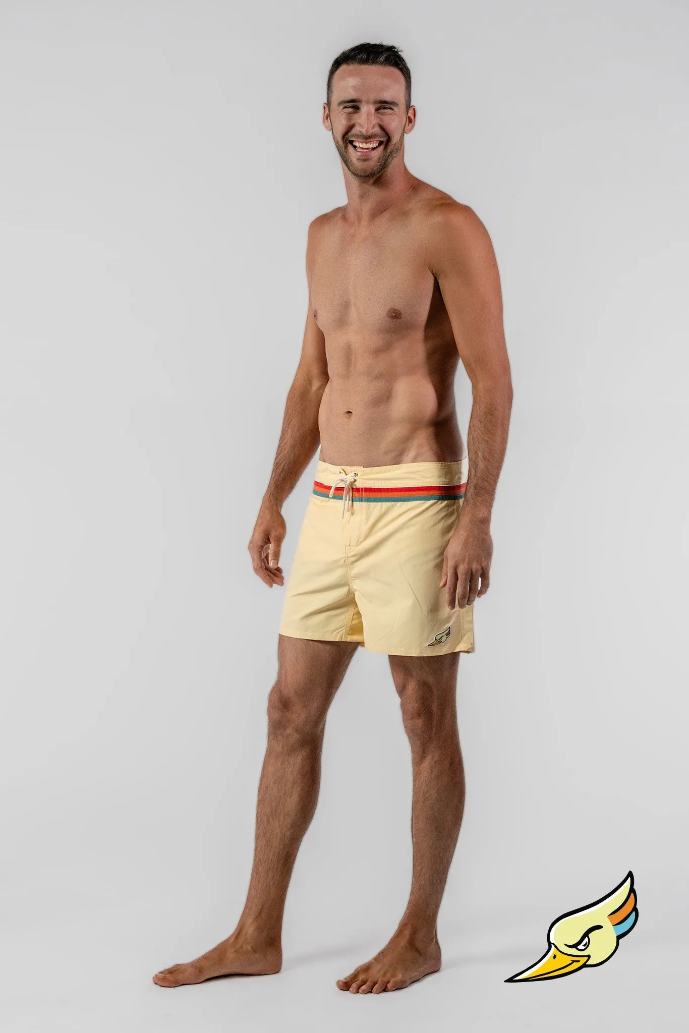 SHORT DE BAIN HOMME JAUNE
