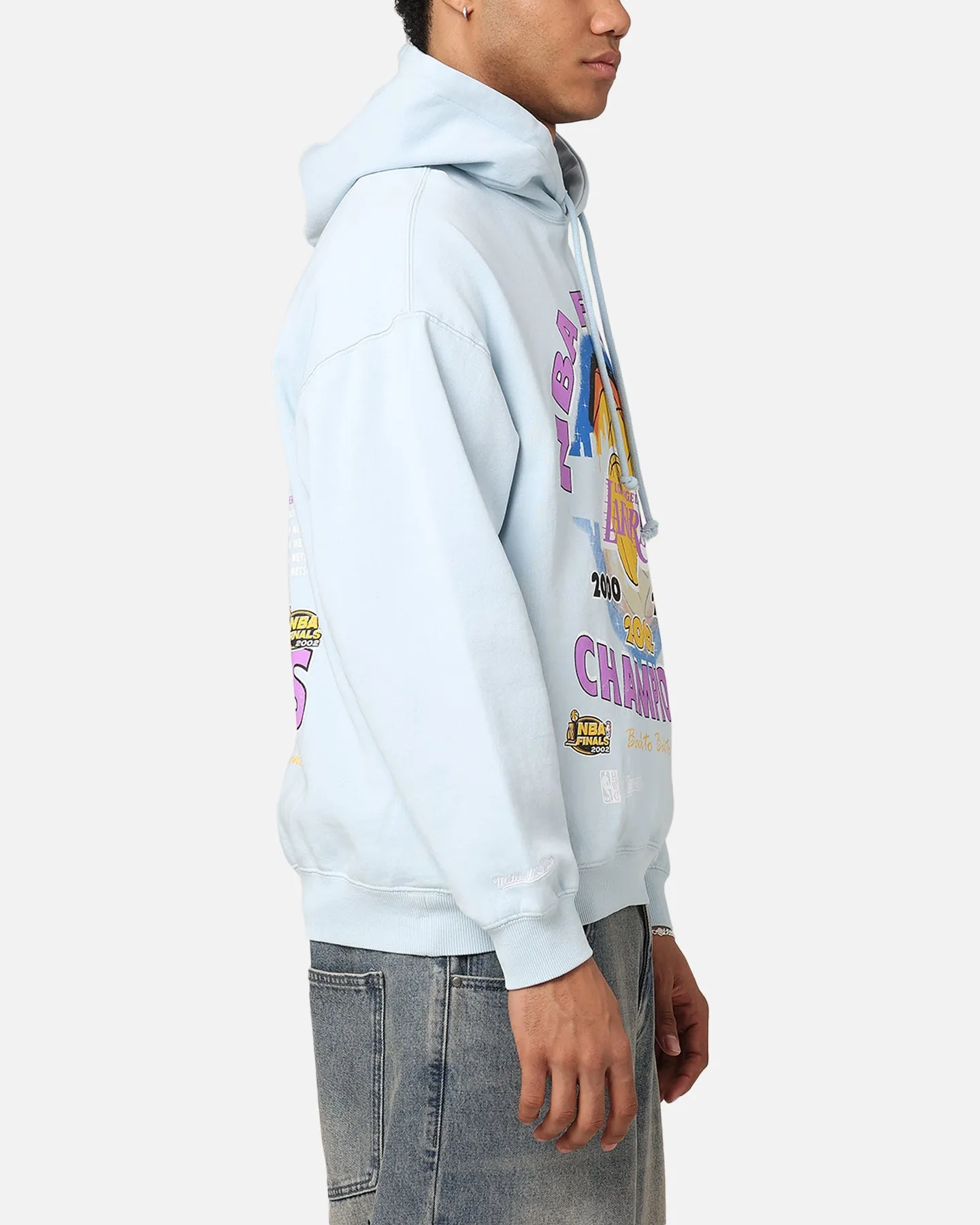 Mitchell & Ness Los Angeles Lakers Sweat à capuche champion des Finales Bleu clair