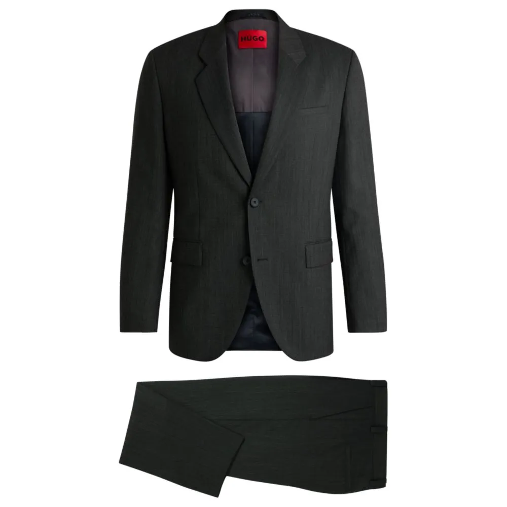 Costume moderne en tissu performance extensible à micro-motifs