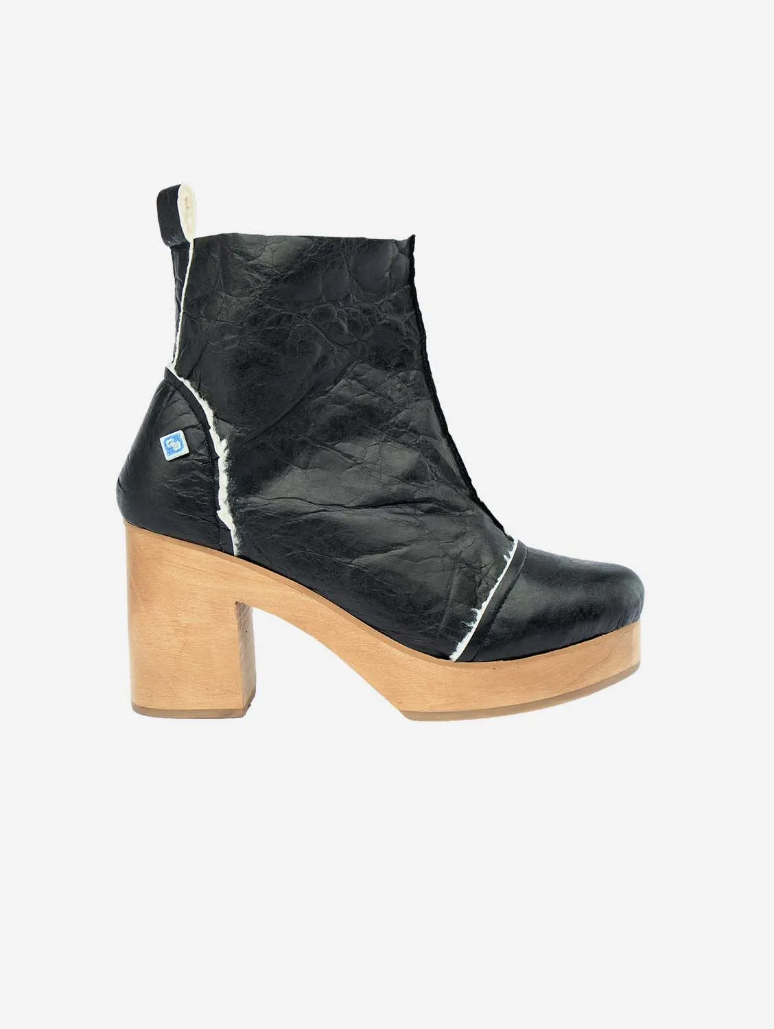 Mes Bottes à Talons en Simili Cuir Vegan My Clog | Noir