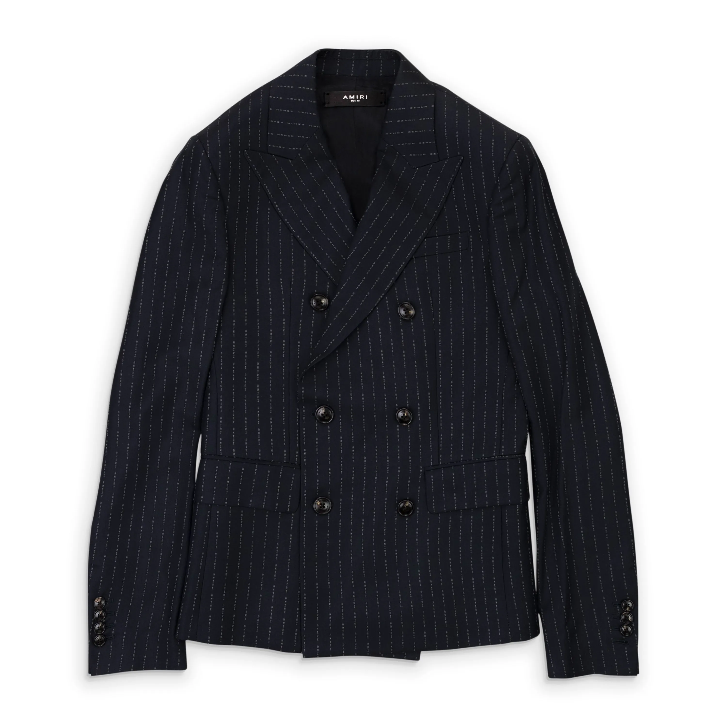 Veste de costume croisée bleu marine
