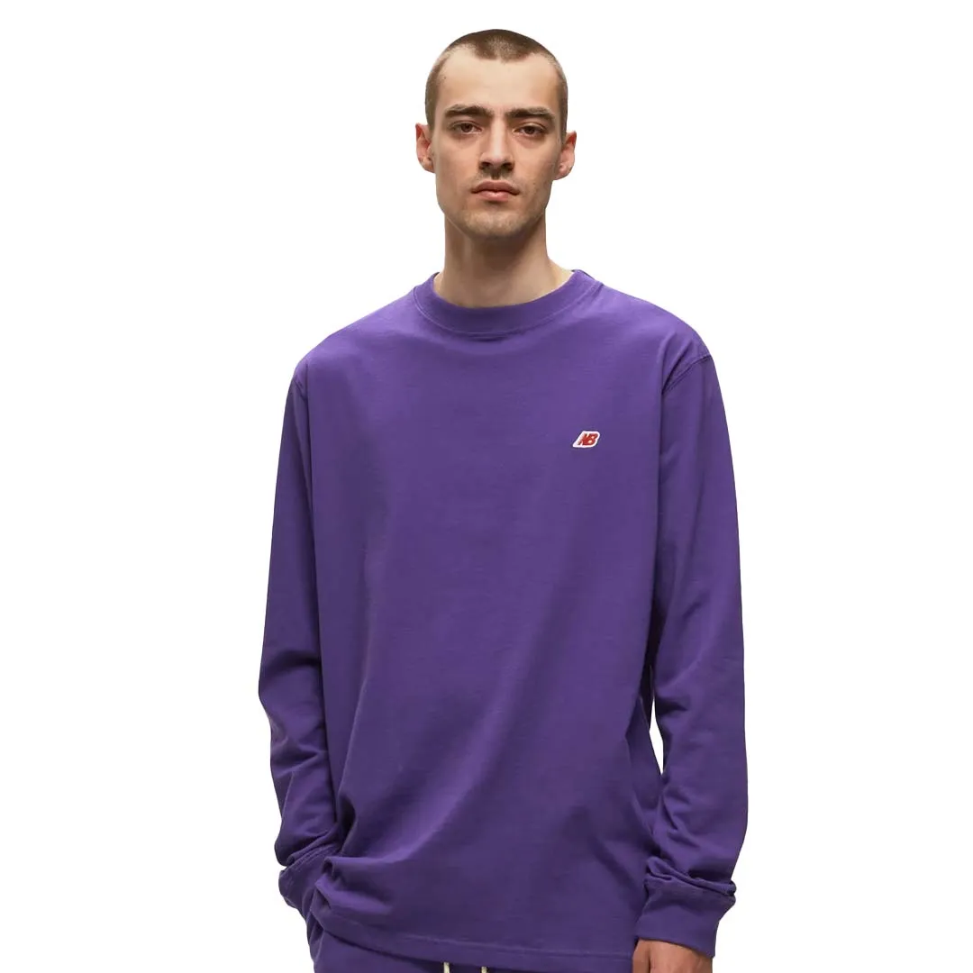 New Balance - T-shirt à manches longues pour homme FABRIQUÉ AUX ÉTATS-UNIS Core (MT21542 PRP)