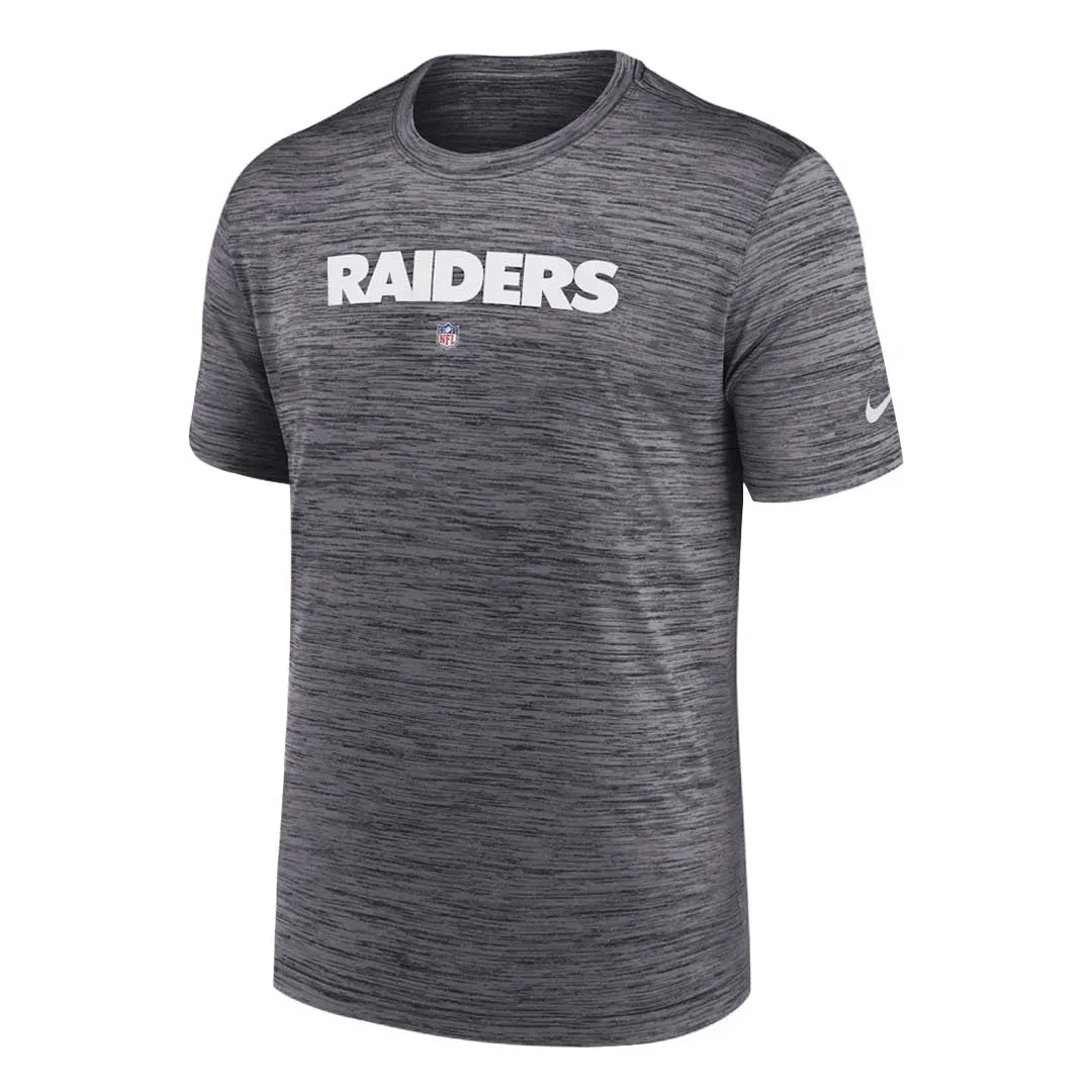 NFL - T-shirt à manches courtes de performance Velocity pour hommes des Raiders de Las Vegas (00O5 00A 8D 0BO)