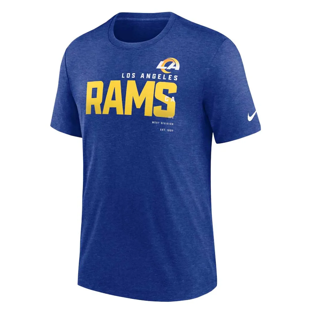 NFL - T-shirt à manches courtes pour hommes des Los Angeles Rams (NJFD EX49 95 052)