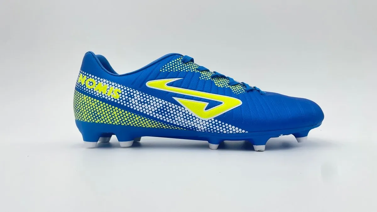 NOMIS PRODIGY 2.0 POUR HOMME, CHAUSSURES DE FOOTBALL BLEU ROYAL / BLANC