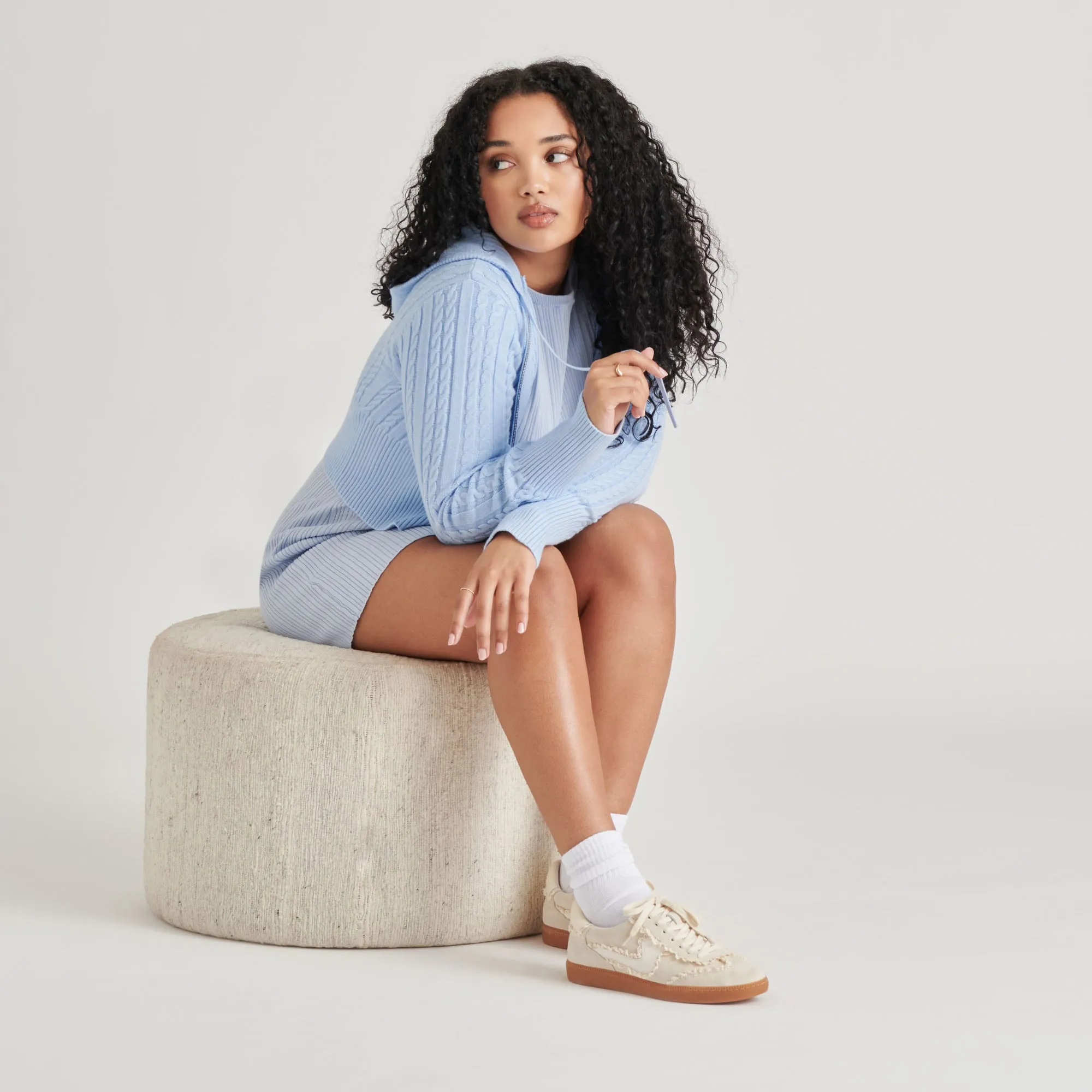 NOTICE LACE SNEAKERS IVOIRE DAIM