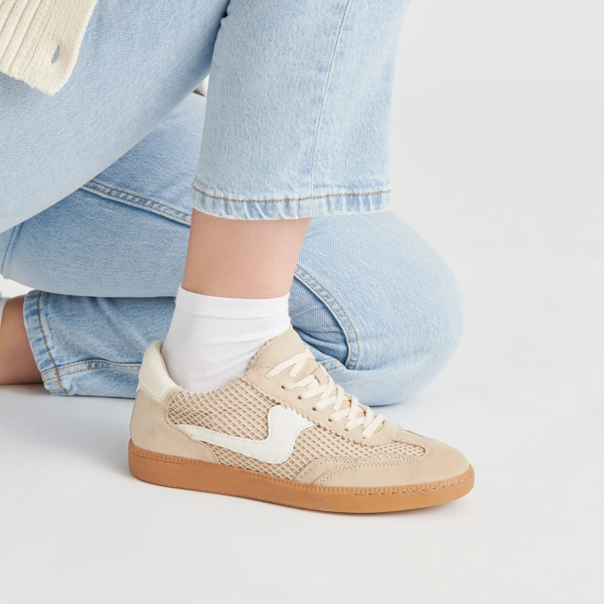 NOTICE MESH SNEAKERS SESAME TISSÉ MAILLE