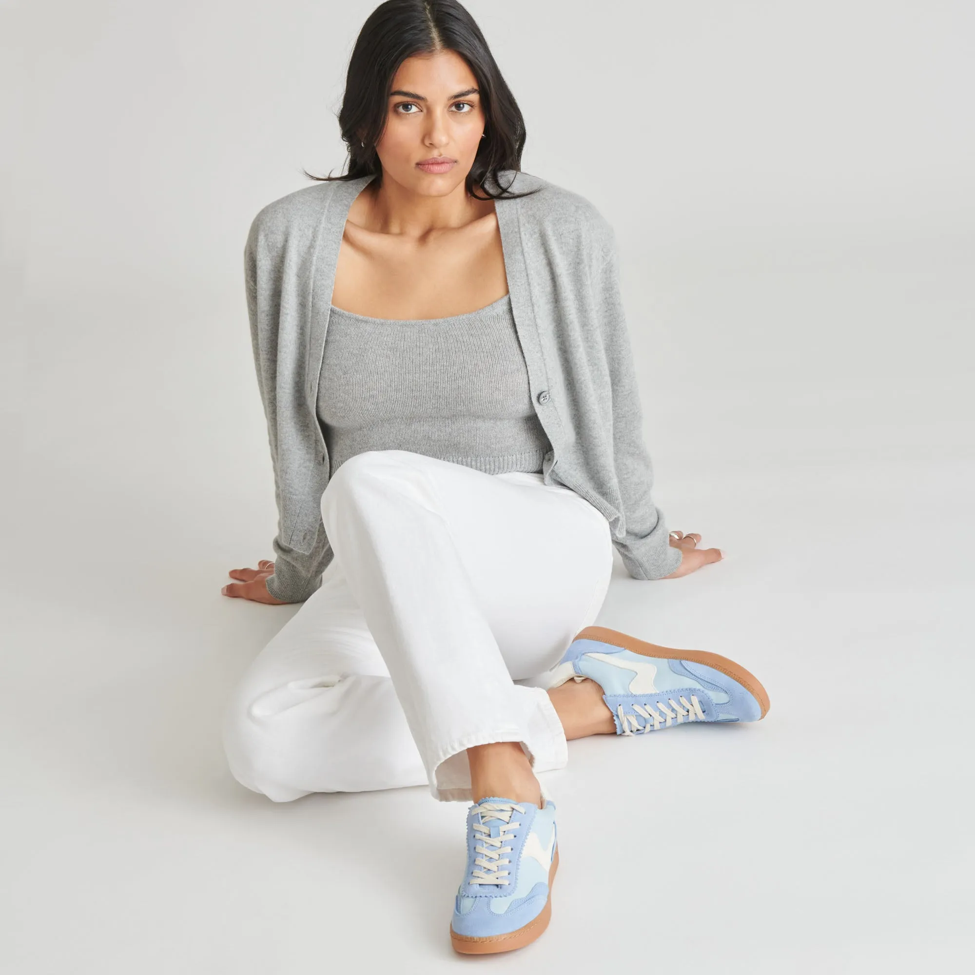 SNEAKERS NOTICE EN DAIM BLEU
