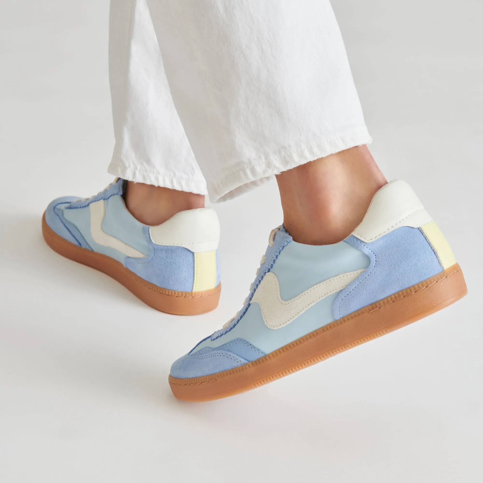 SNEAKERS NOTICE EN DAIM BLEU