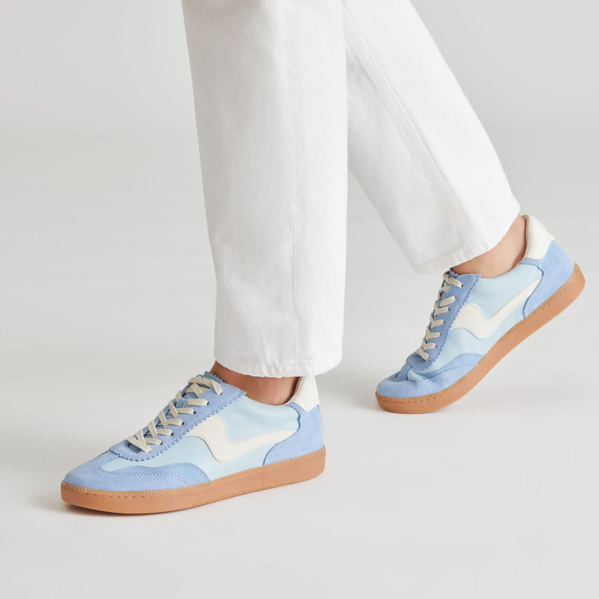 SNEAKERS NOTICE EN DAIM BLEU