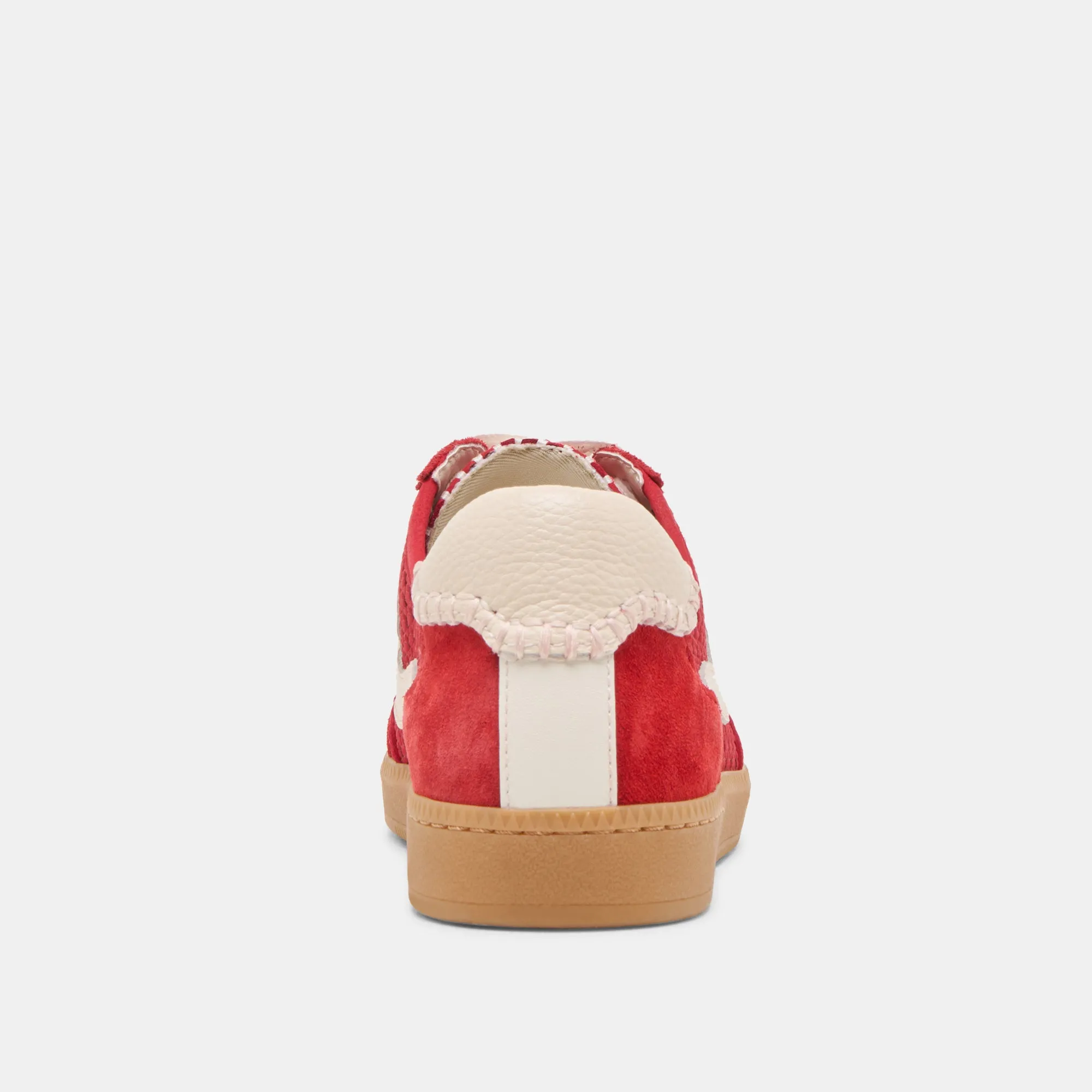 NOTICE SNEAKERS CERISE NUBUCK PERFORÉ