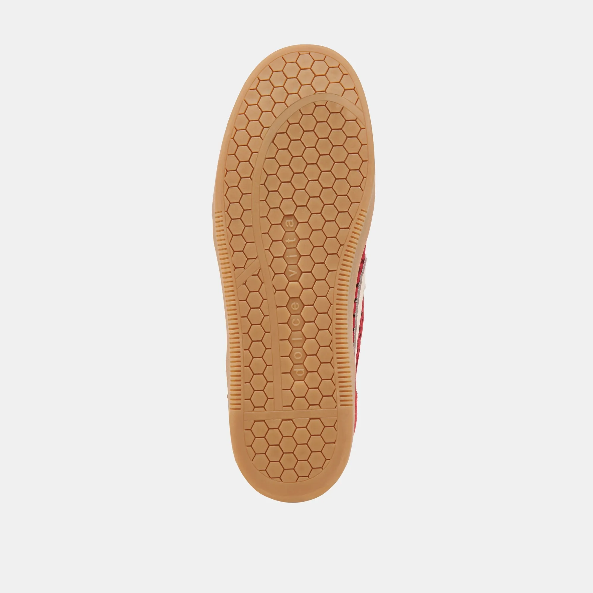 NOTICE SNEAKERS CERISE NUBUCK PERFORÉ