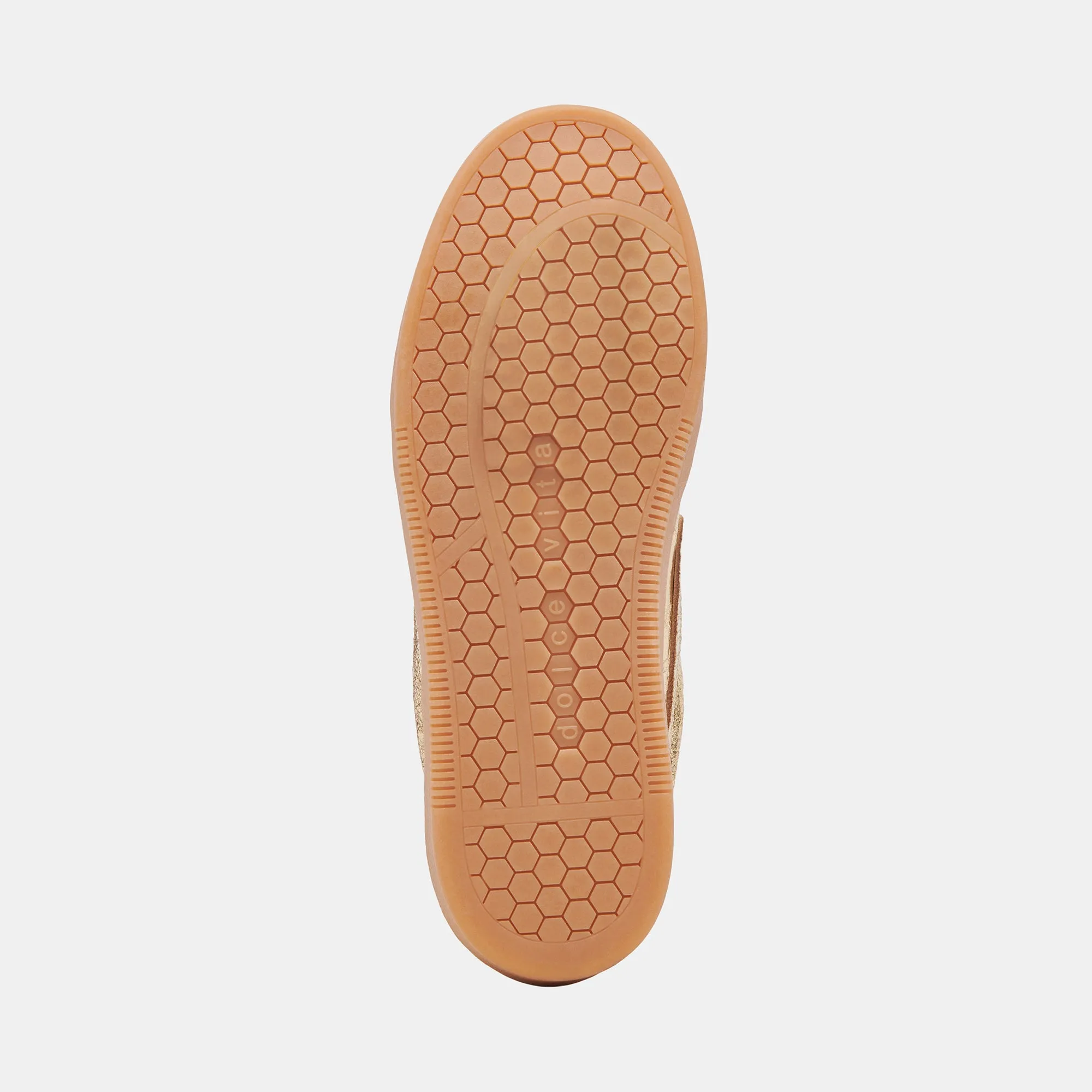 SNEAKERS NOTICE EN CUIR VIEILLI OR