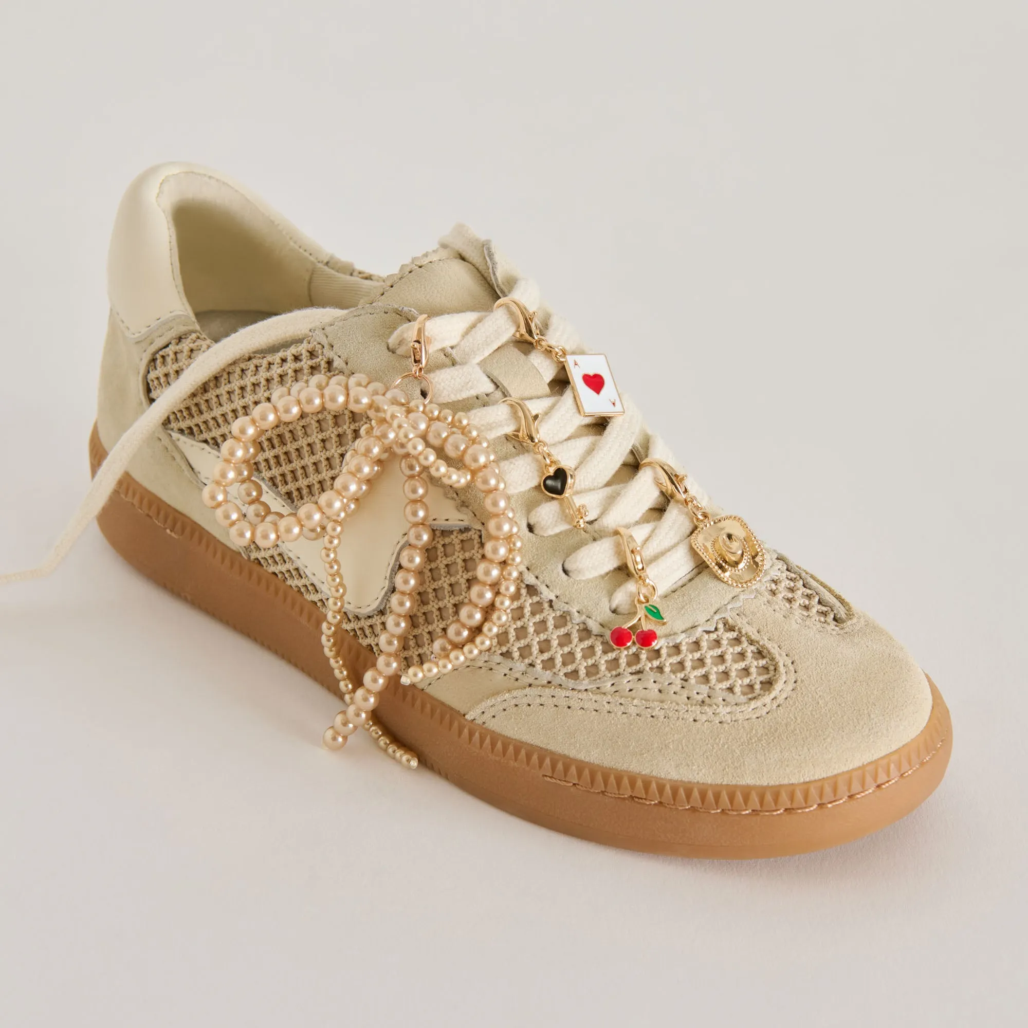 NOTICE SNEAKERS SESAME MAILLE   LOT CHARM DORÉ