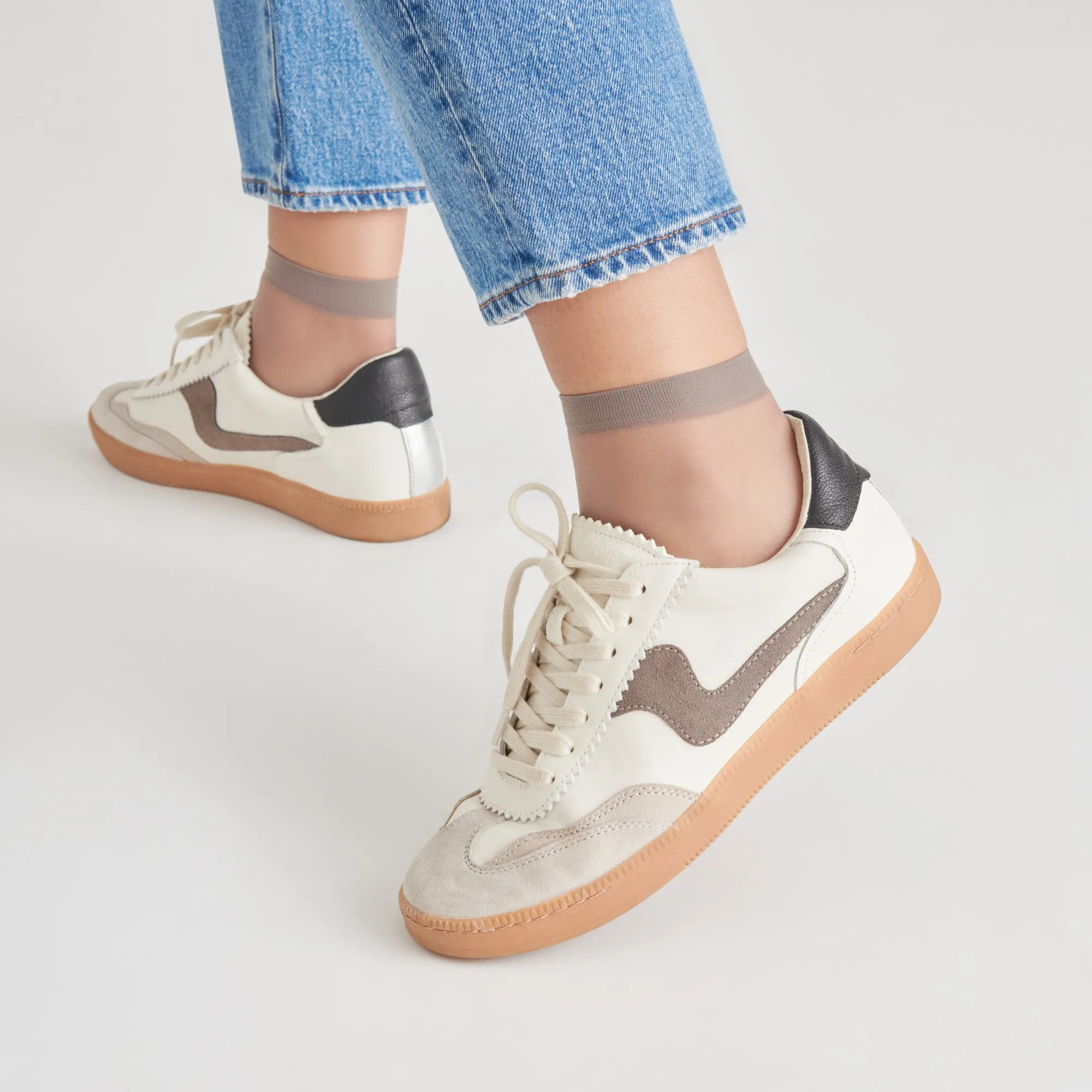 SNEAKERS NOTICE BLANC GRIS CUIR