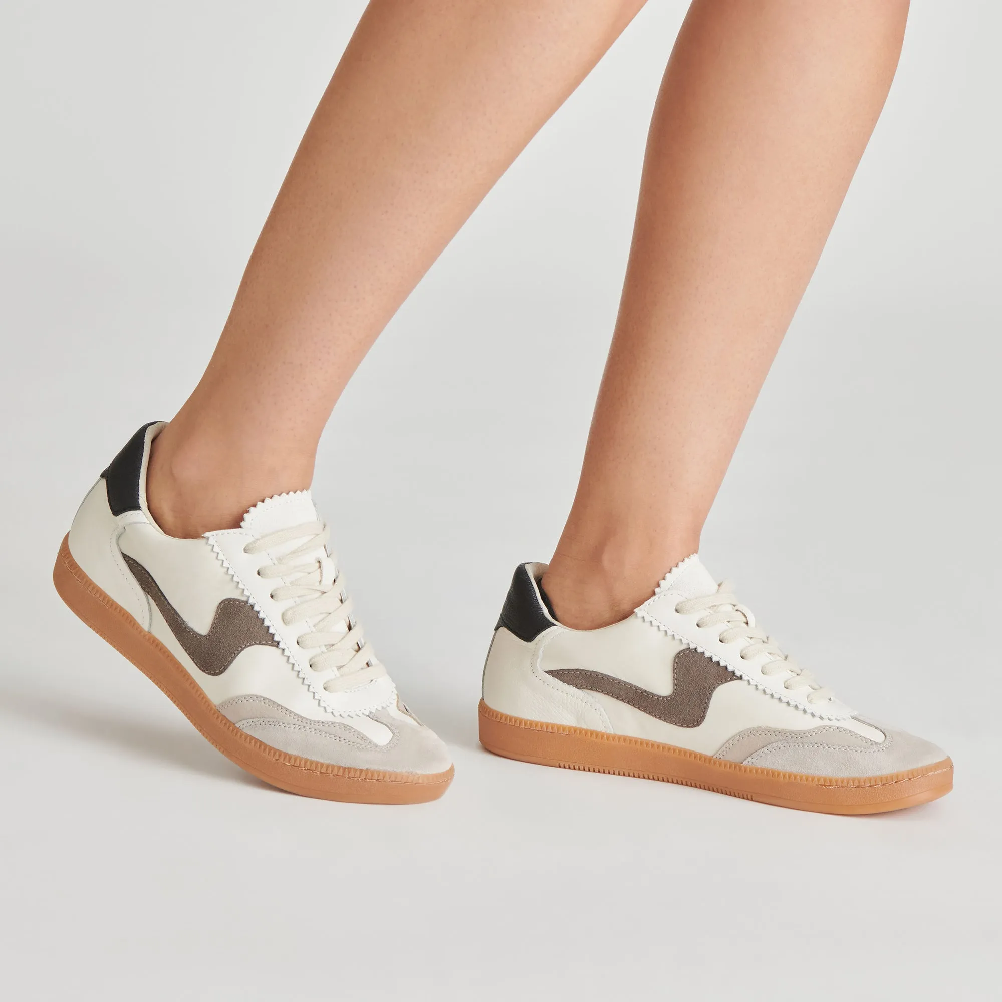 SNEAKERS NOTICE BLANC GRIS CUIR