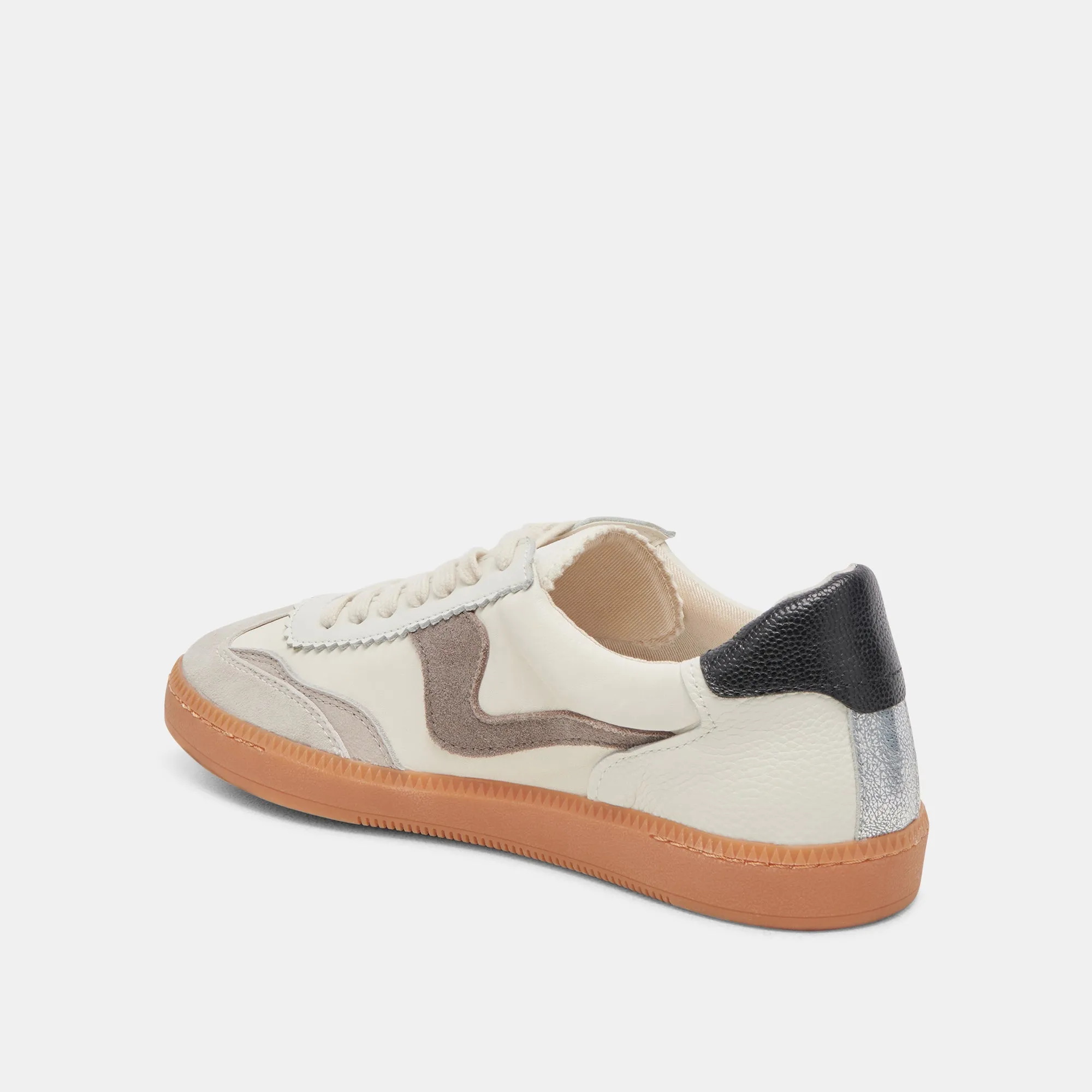 SNEAKERS NOTICE BLANC GRIS CUIR
