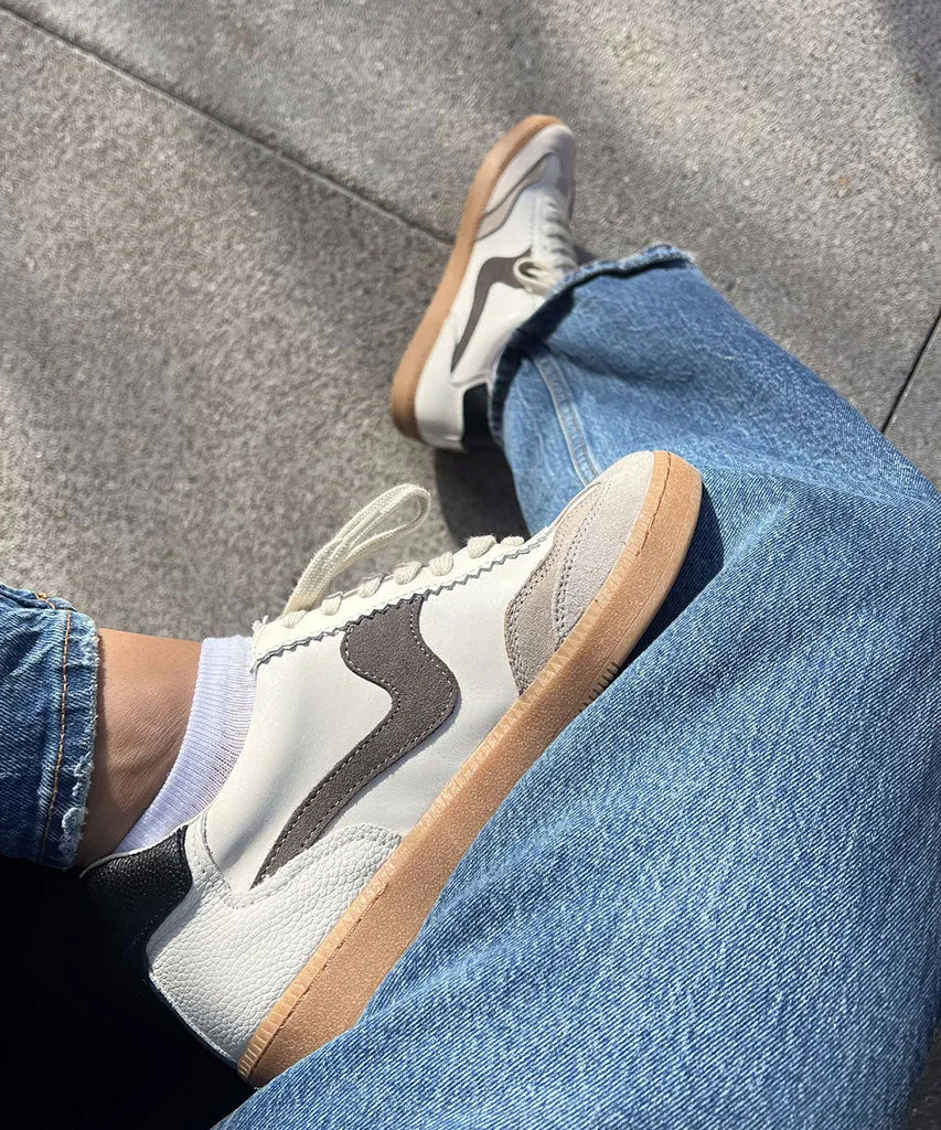 SNEAKERS NOTICE BLANC GRIS CUIR