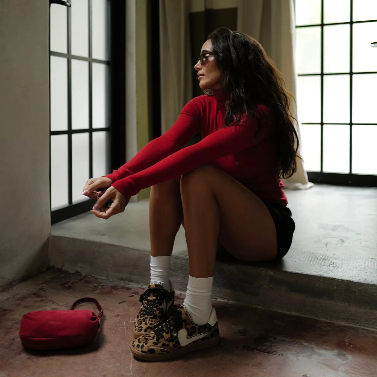 NOTICE STITCH SNEAKERS DK LEOPARD PEAU DE VEAU