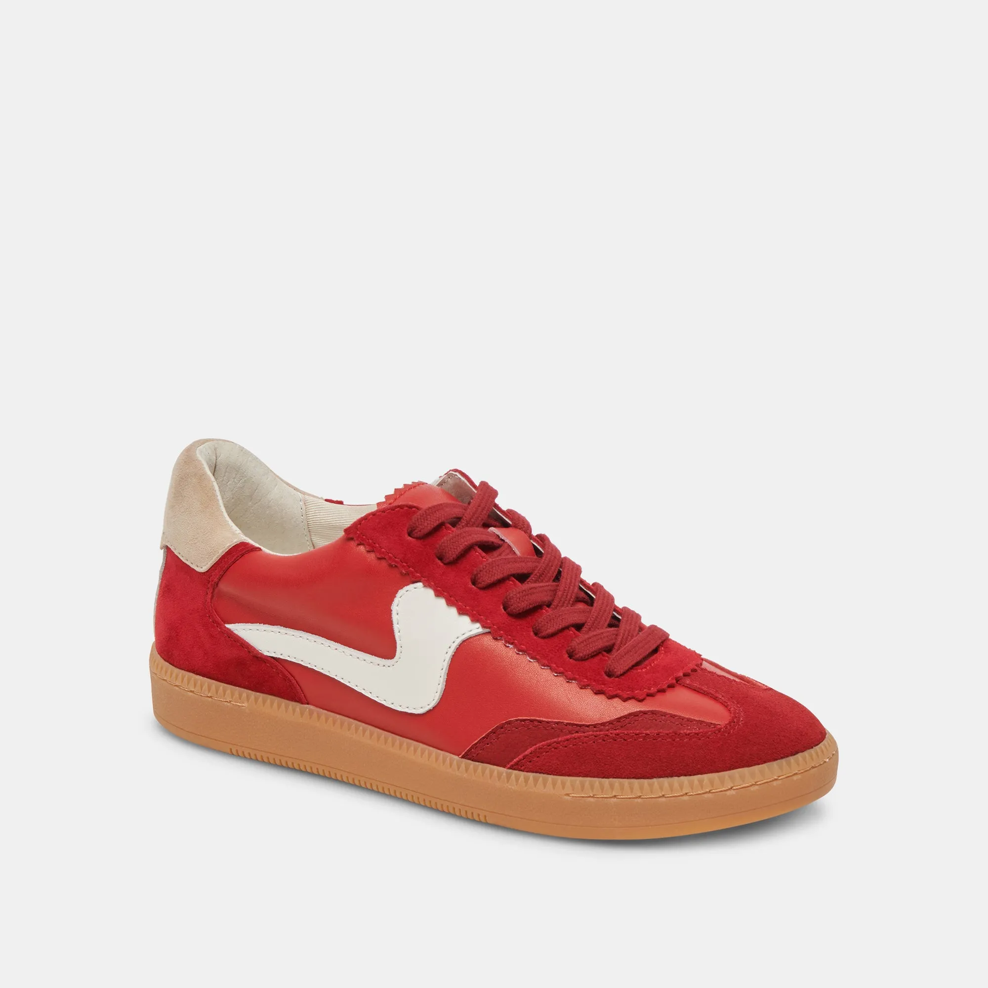 AVIS SNEAKERS LARGES SUÈDE CRAMOISI