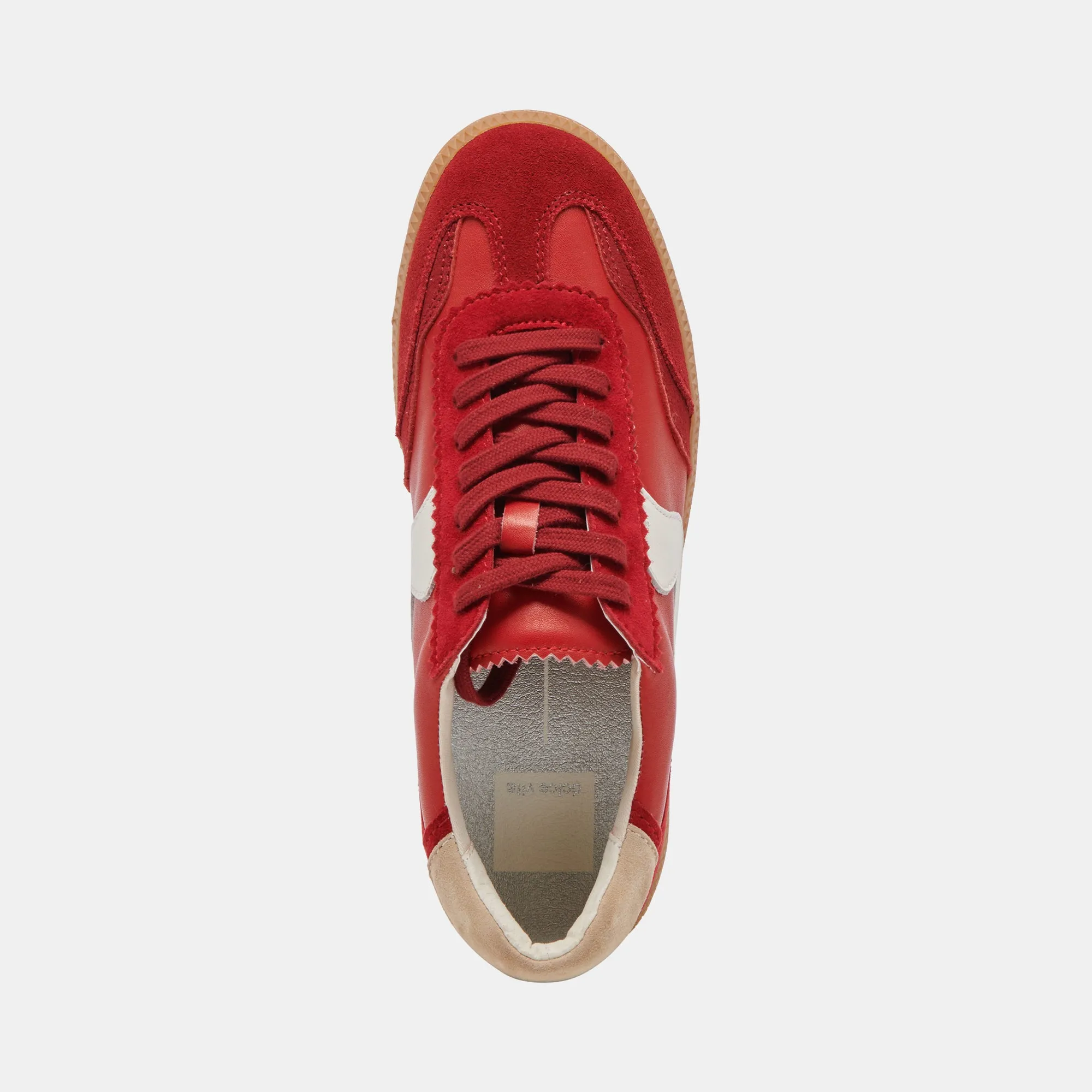 AVIS SNEAKERS LARGES SUÈDE CRAMOISI