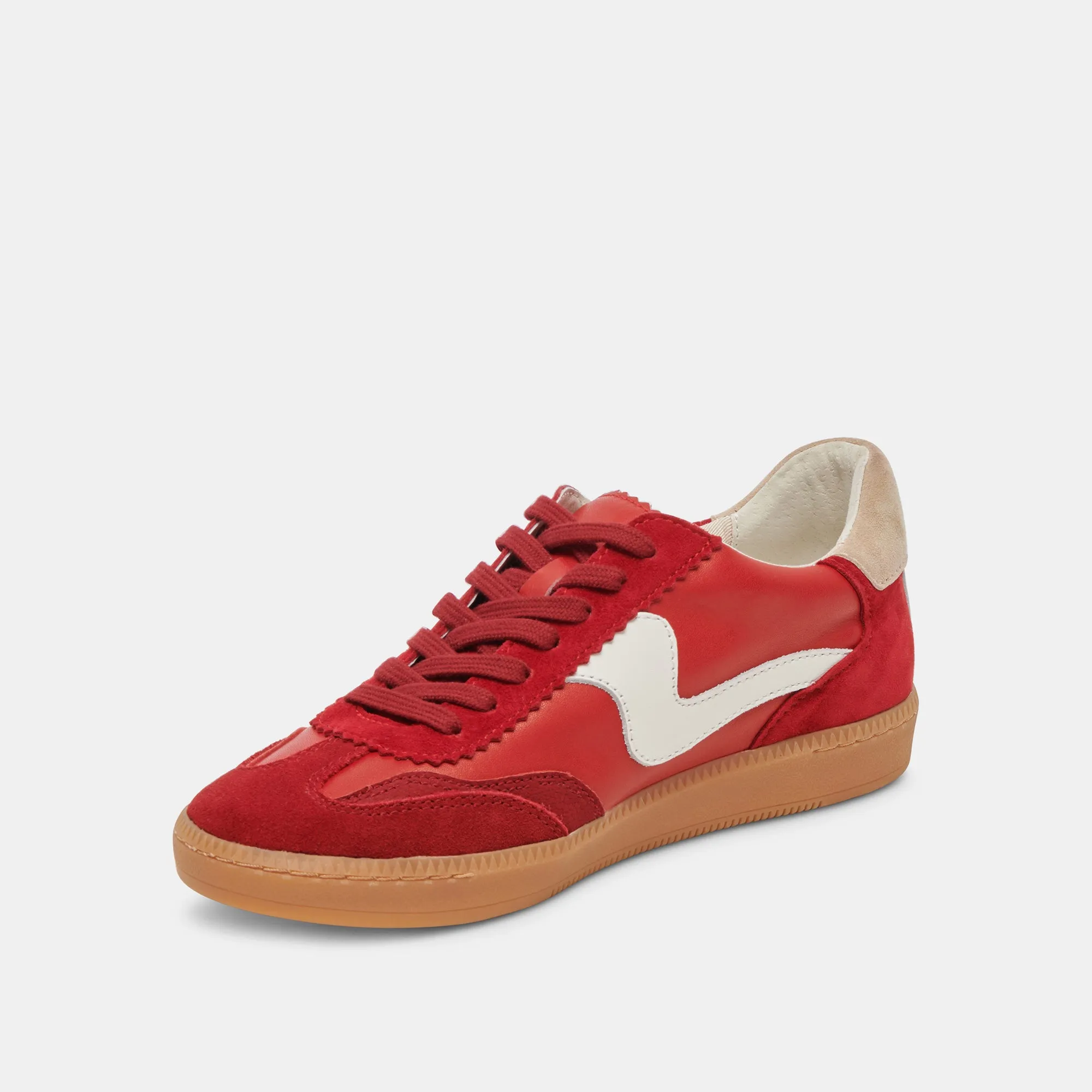 AVIS SNEAKERS LARGES SUÈDE CRAMOISI