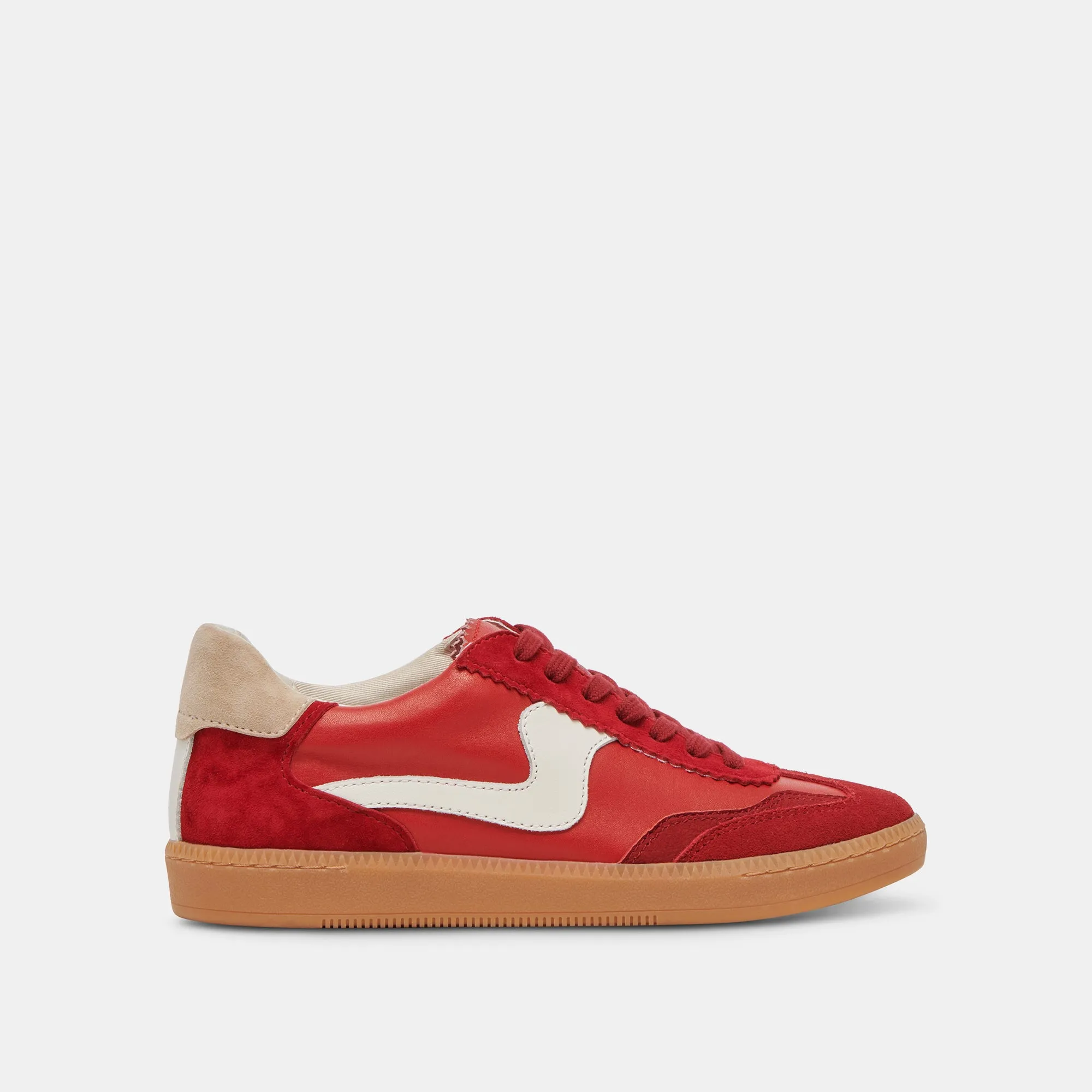 AVIS SNEAKERS LARGES SUÈDE CRAMOISI