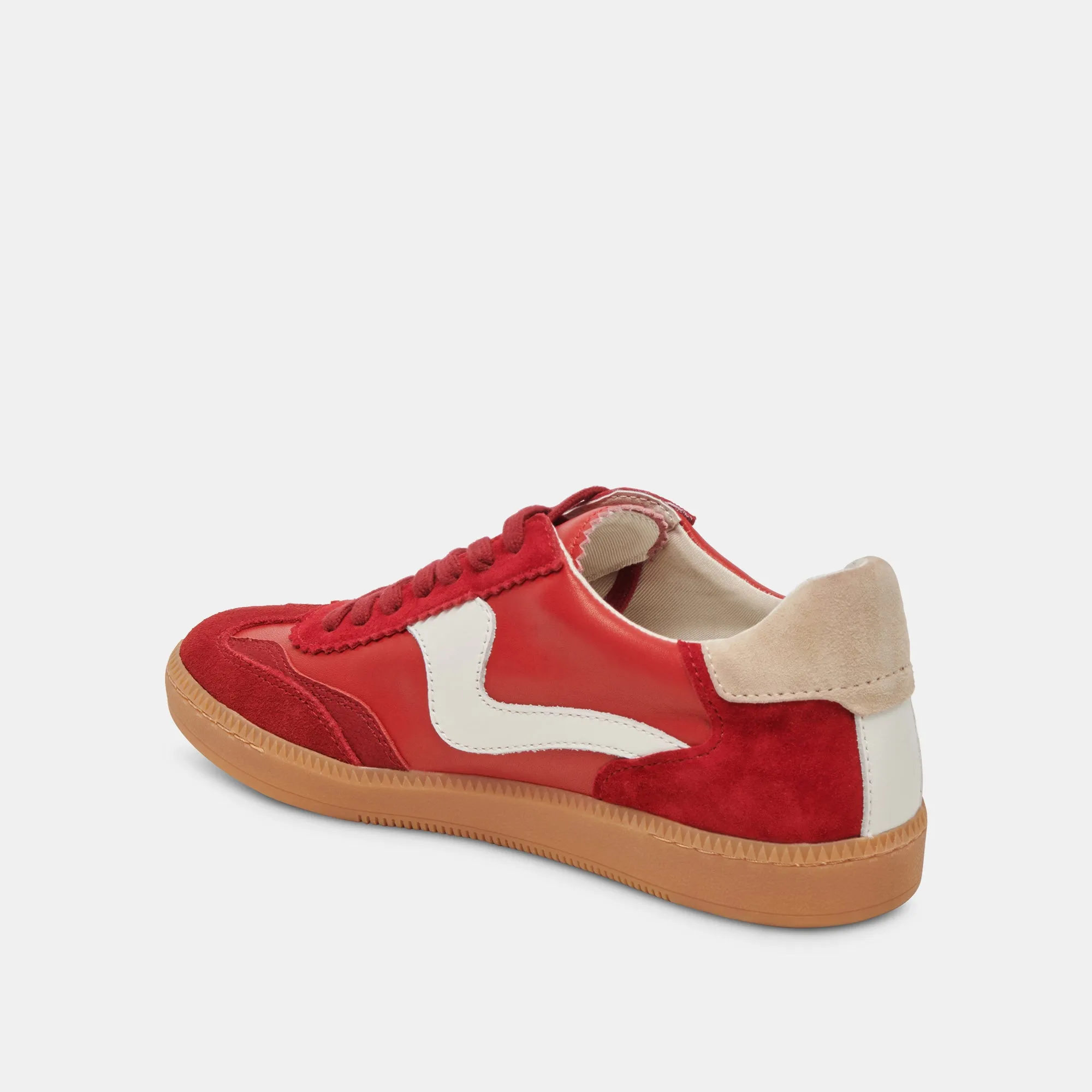 AVIS SNEAKERS LARGES SUÈDE CRAMOISI
