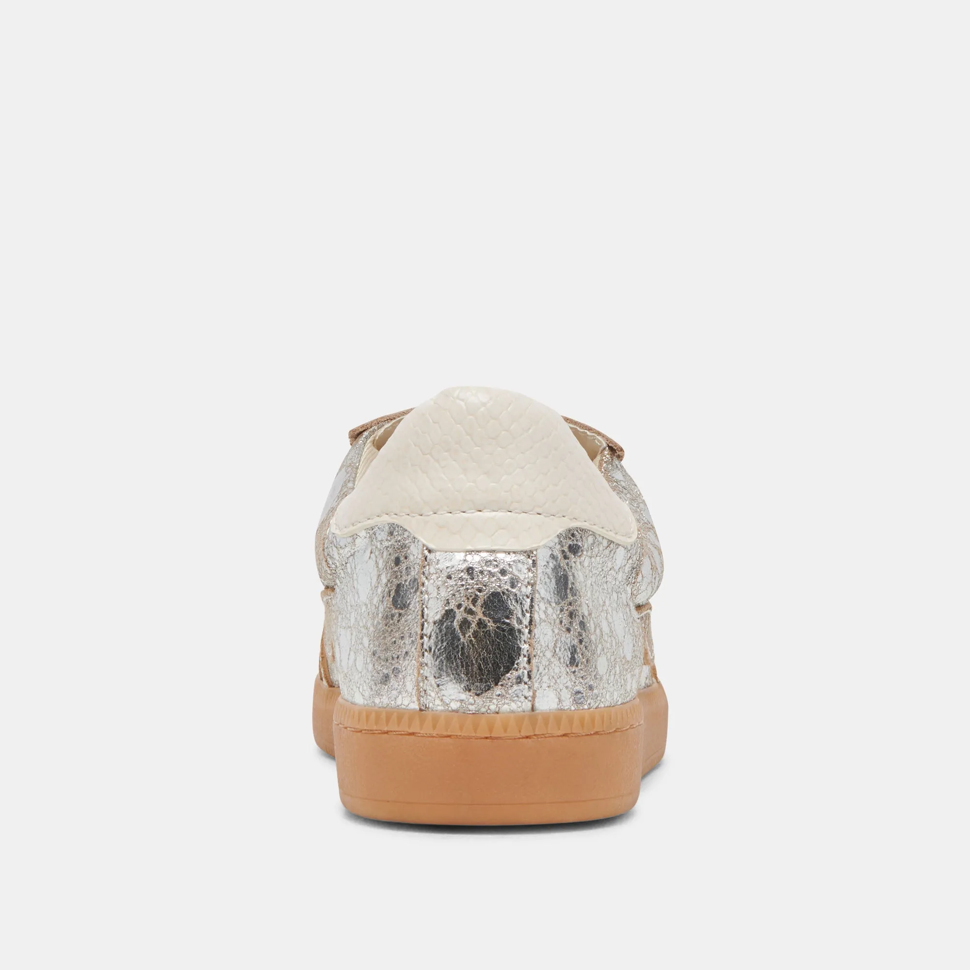 NOTICE WIDE SNEAKERS CUIR ARGENTÉ VIEILLI