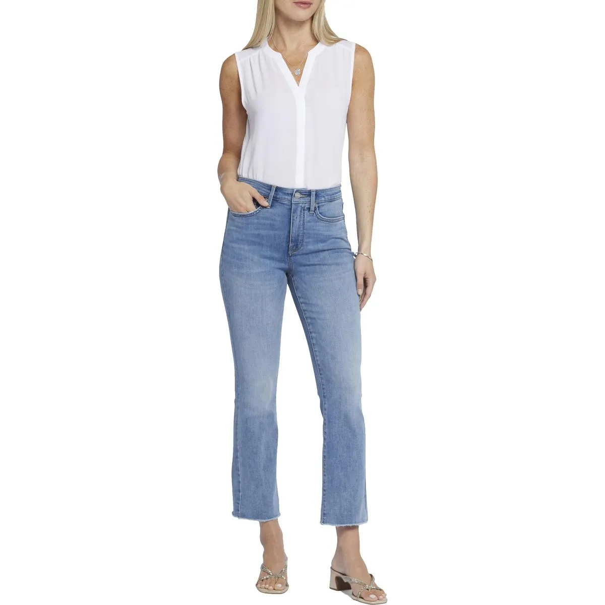 NYDJ Femmes Billie Jeans Slim Bootcut à Taille Haute