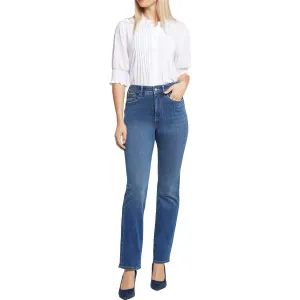 NYDJ Womens Curve Shaper Marilyn Tummy Slimming Denim Straight Leg Jeans