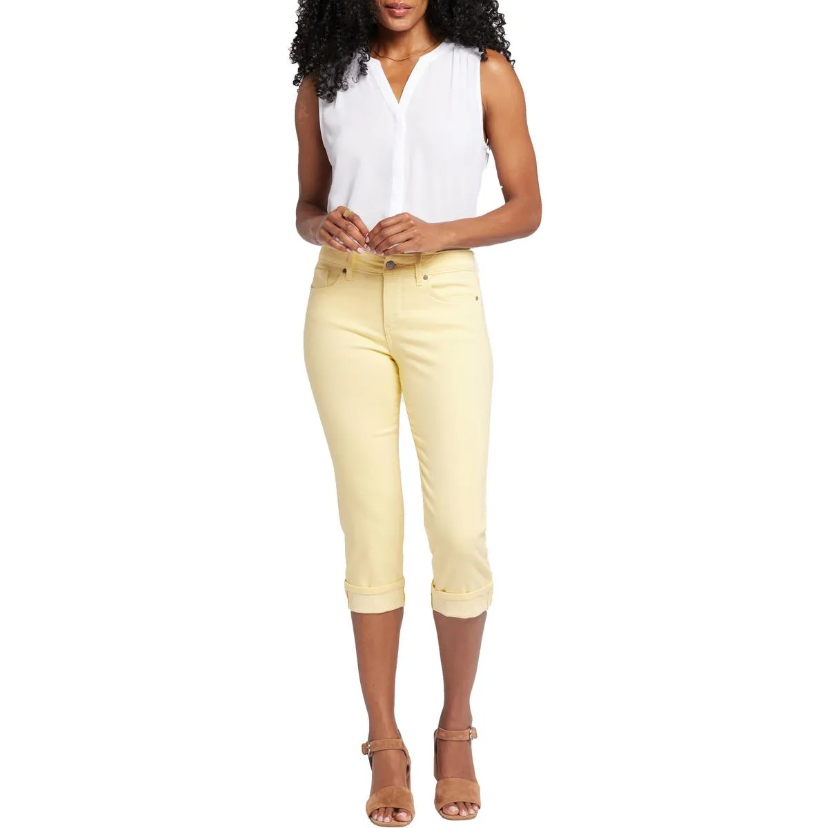 NYDJ Femmes Marilyn Jean Denim Taille Haute Jambe Droite