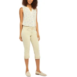 NYDJ Womens Marilyn Denim High Rise Straight Leg Jeans