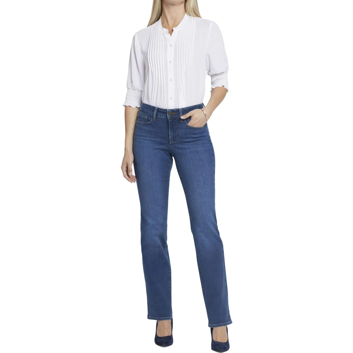 NYDJ Jeans Femme Marilyn Denim Lift Tuck à Jambe Droite