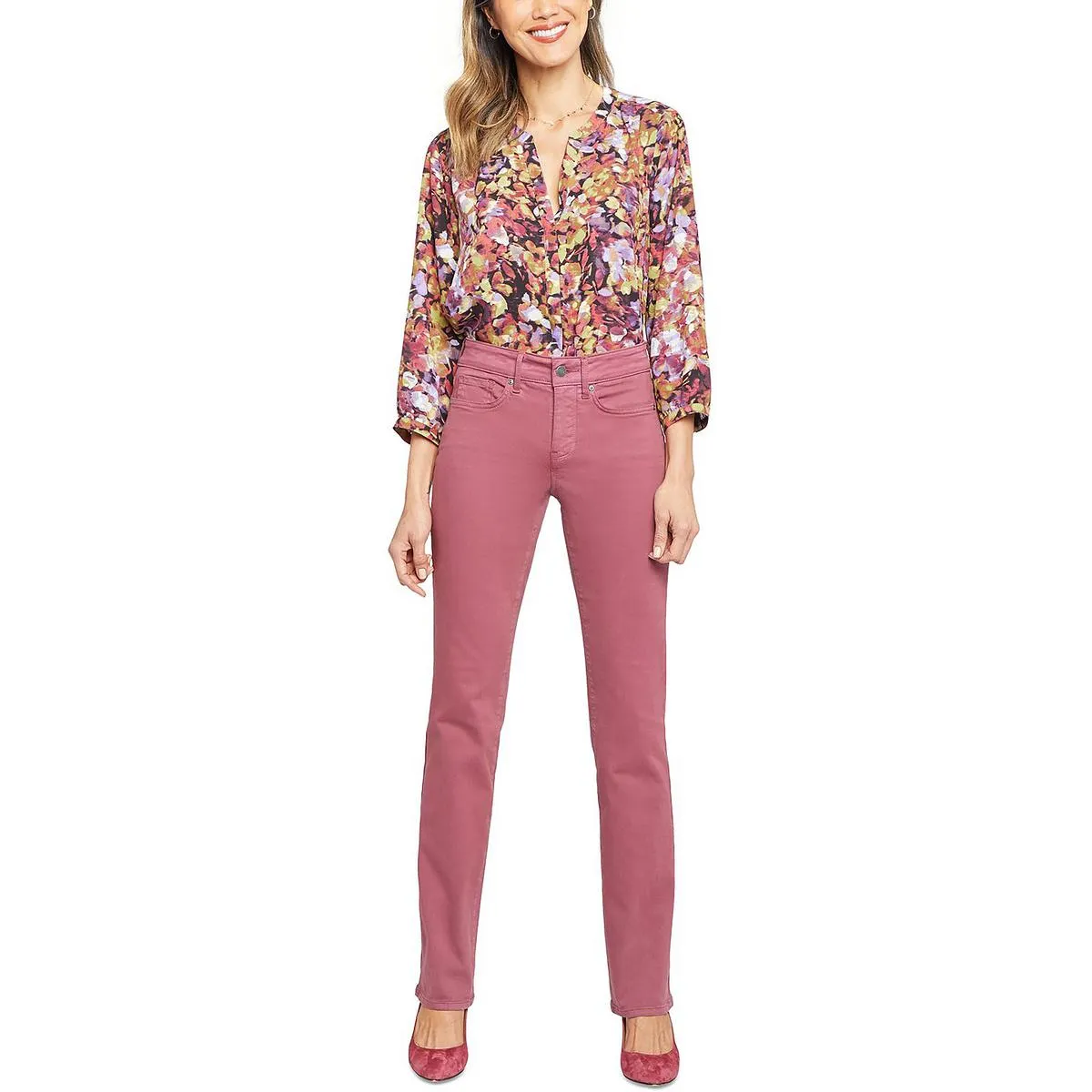 NYDJ Femmes Marilyn Jean droit à taille moyenne