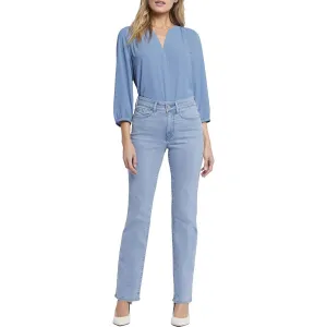 NYDJ Womens Marilyn Tummy Slimming Denim Straight Leg Jeans
