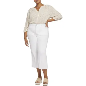 NYDJ Womens Plus Denim Cotton Capri Jeans