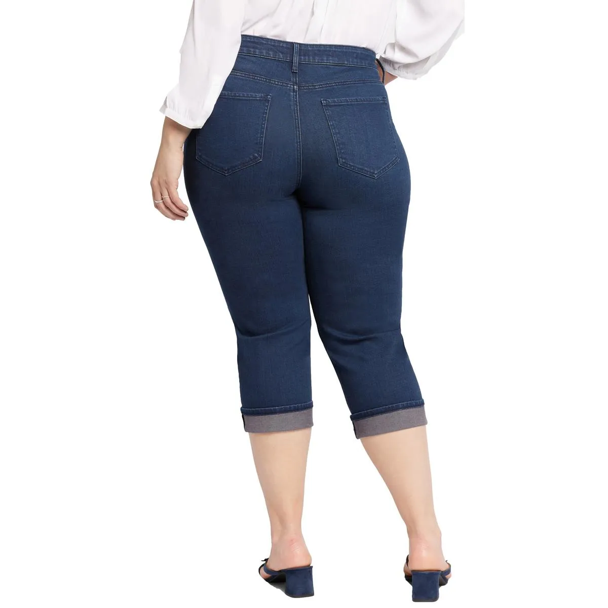 NYDJ Femmes Plus Marilyn Jean en Denim Coton Court
