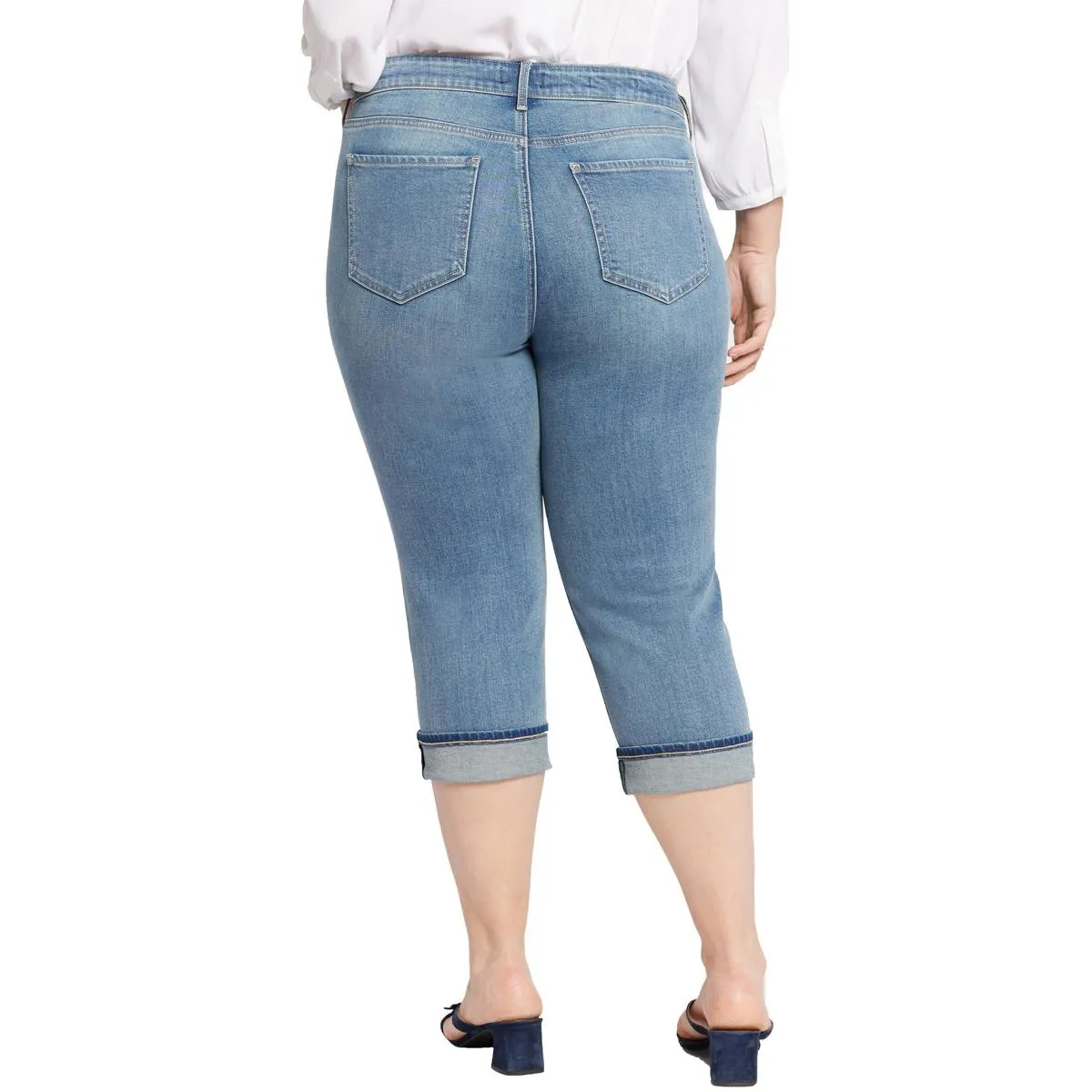 NYDJ Femmes Plus Marilyn Jean en Denim Coton Court