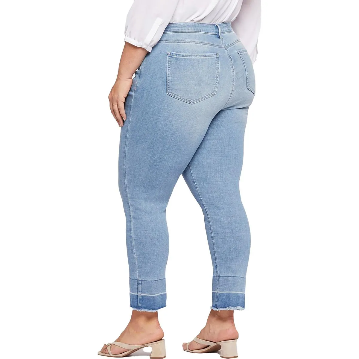 NYDJ Femmes Plus Sheri Slim Lift Tuck Technologie Ourlet Brut Jeans à la Cheville