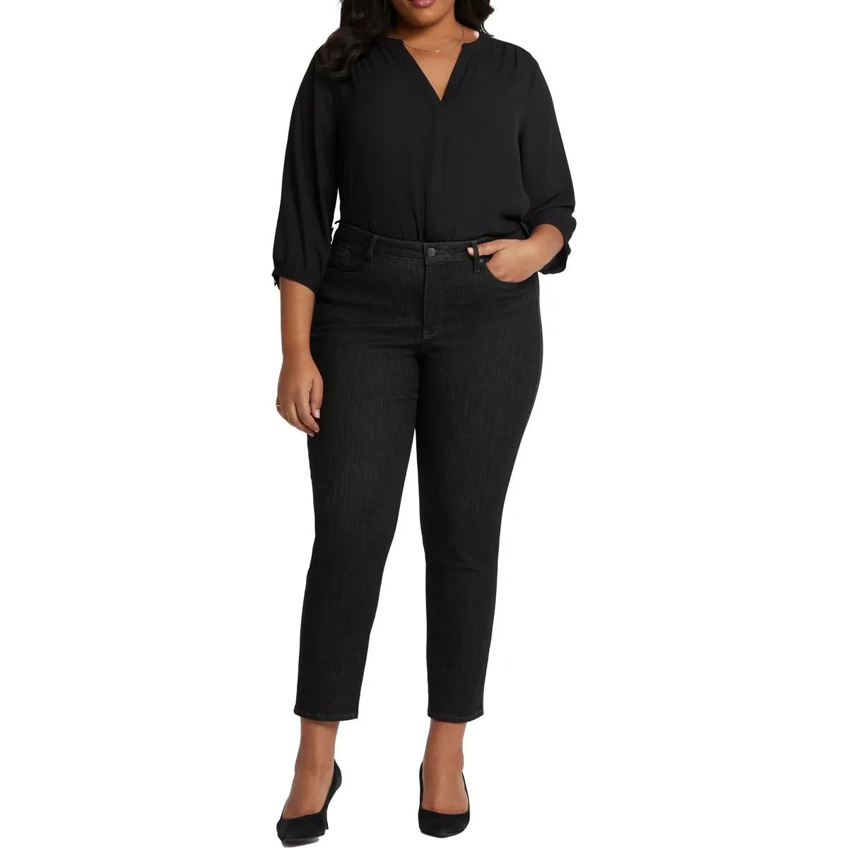 NYDJ Femmes Plus Stella Jean Effilé Stretch en Denim