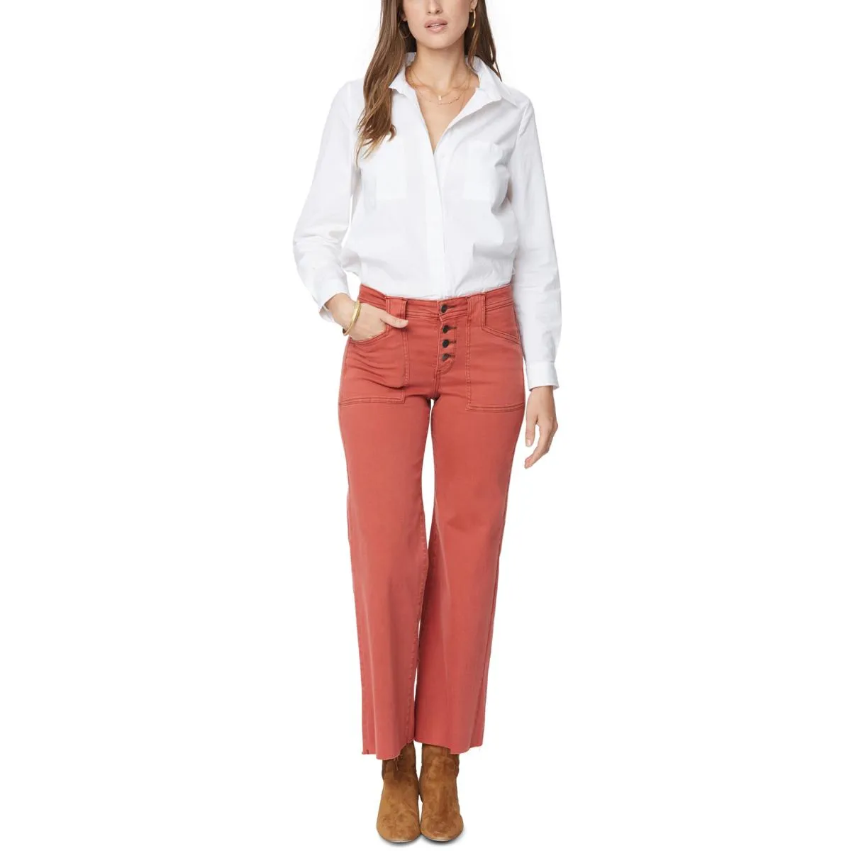 NYDJ Femmes Plus Teresa Jeans larges à la cheville extensibles