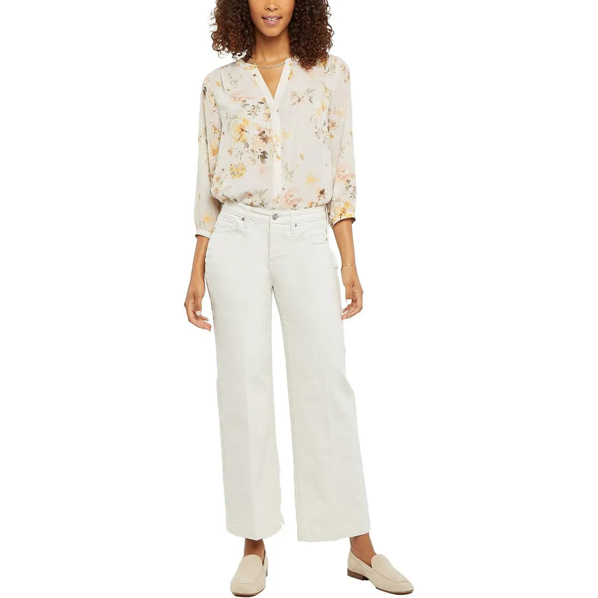 NYDJ Femmes Plus Teresa Jeans larges à la cheville extensibles