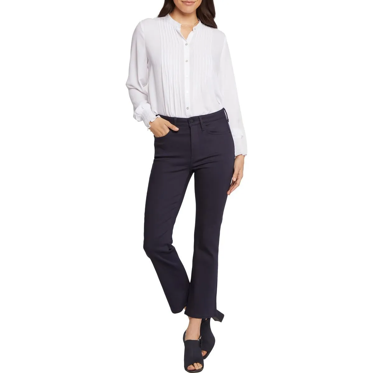 NYDJ Jeans Femme en Denim Uni à la Cheville
