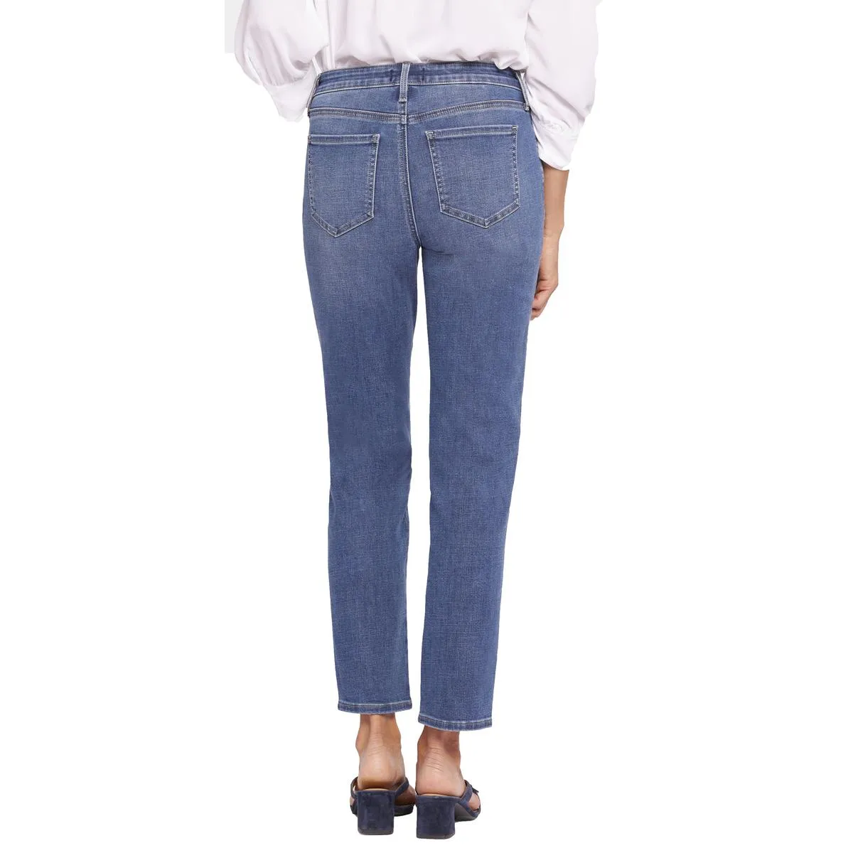 NYDJ Femmes Stella Jeans Tapered Leg en Denim Délavé