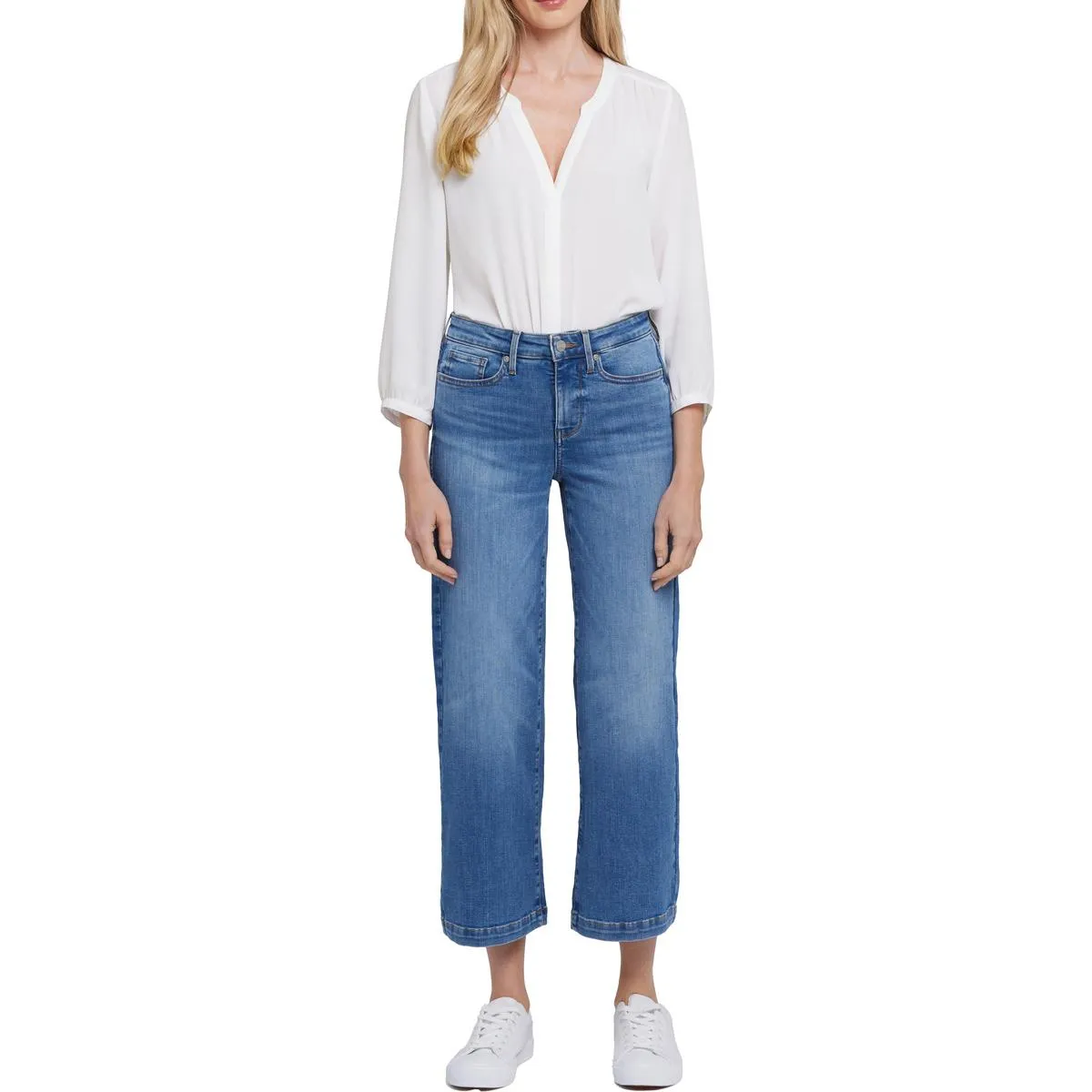 NYDJ Femmes Teresa Jeans en Denim Large Jambe Effilée