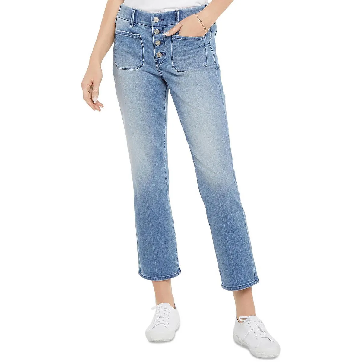 NYDJ Jeans Femme Taille Haute Droits Chevillère