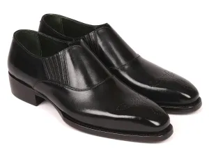Paul Parkman Shoes Paul Parkman Goodyear Welted Elasticated Loafers in Black
