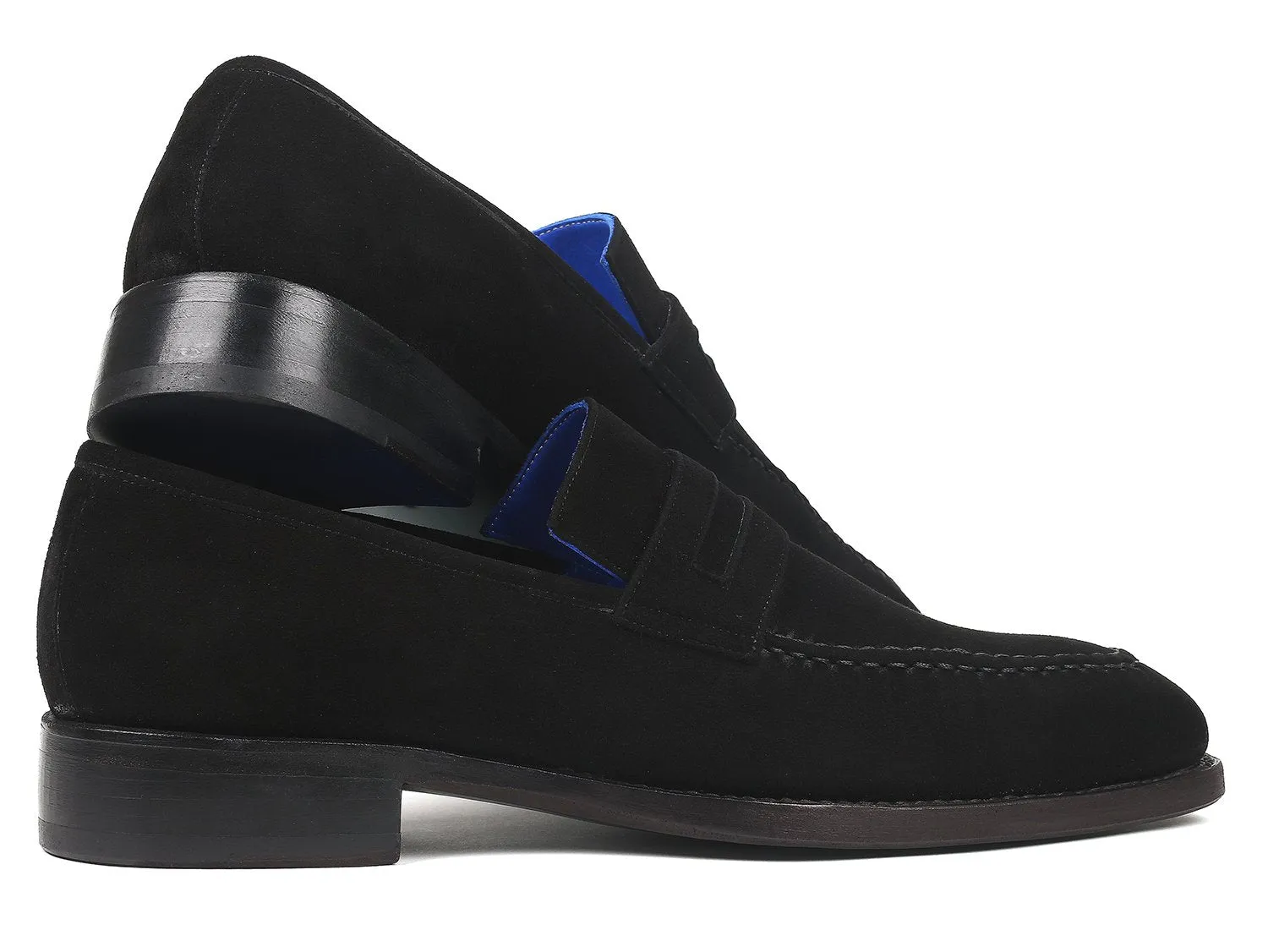 Paul Parkman Chaussures Paul Parkman Loafers en daim Goodyear Welted en noir