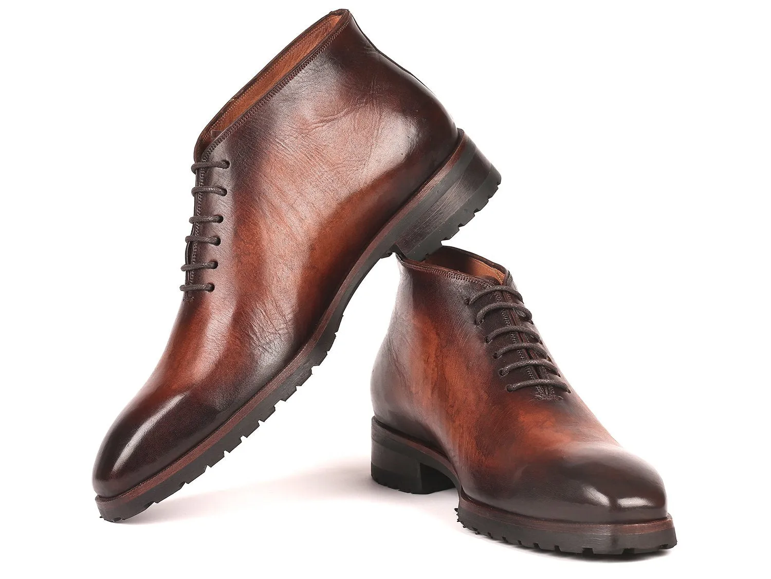 Paul Parkman Chaussures Bottines Paul Parkman pour Homme en Brun Verni